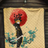 Demon Slayer Anime Zenitsu Wearing Modern Clothes Yellow Theme Premium Quilt Blanket 7