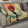 Demon Slayer Anime Zenitsu Wearing Modern Clothes Yellow Theme Premium Quilt Blanket 15