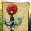 Demon Slayer Anime Zenitsu Wearing Modern Clothes Yellow Theme Premium Quilt Blanket 5
