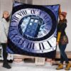 Doctor Who Tardis Quilt Blanket Funny Gift Idea For Fan 1