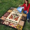 Dog On Dark Desert Highway Hippie Van Rottweiler Quilt Blanket 9