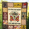 Dog On Dark Desert Hippie Van German Shepherd Quilt Blanket 5