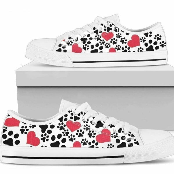 Dog Paws Icon Women Shoes Gift For Dog Lover