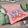 Don't Look Back Red Heart Patterns Premium Quilt Blanket 17