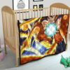 Dragon Ball Anime DB Goku Fighting With Golden Shenron Dragon Premium Quilt Blanket 21