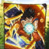 Dragon Ball Anime DB Goku Fighting With Golden Shenron Dragon Premium Quilt Blanket 5