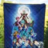 Dragon Ball Anime DB Goku Vs Villains Blue Sky Theme Premium Quilt Blanket 5