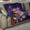 Dragon Ball Anime DB Goku Vs Villains Purple Galaxy Premium Quilt Blanke 15