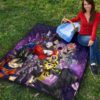 Dragon Ball Anime DB Goku Vs Villains Purple Galaxy Premium Quilt Blanke 9