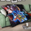 Dragon Ball Anime DB Main Characters Super Saiyan In Universe Premium Quilt Blanket 17