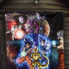 Dragon Ball Anime DB Main Characters Super Saiyan In Universe Premium Quilt Blanket 7