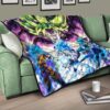 Dragon Ball Anime DB Super Saiyan Broly Goku And Vegeta Power Vapor Premium Quilt Blanket 17