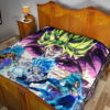 Dragon Ball Anime DB Super Saiyan Broly Goku And Vegeta Power Vapor Premium Quilt Blanket 19