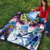 Dragon Ball Anime DB Super Saiyan Broly Goku And Vegeta Power Vapor Premium Quilt Blanket 9