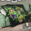 Dragon Ball Anime DB Super Saiyan Broly Moments Green Vapor Galaxy Premium Quilt Blanket 17