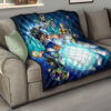 Dragon Ball Anime Premium Quilt | DB Characters Vegeta Goku Power Kamehameha Blue Galaxy Quilt Blanket 15