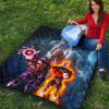 Dragon Ball Anime Premium Quilt - DB Goku Jiren Toppo Power Burst Limit Blue Explosion Quilt Blanket 9