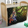 Dragon Ball Anime Premium Quilt - DB Goku Vegeta Halo With Shiny Shernon Quilt Blanket 21