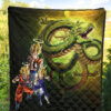 Dragon Ball Anime Premium Quilt - DB Goku Vegeta Halo With Shiny Shernon Quilt Blanket 5