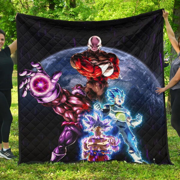 Dragon Ball Anime Premium Quilt – DB Goku Vegeta Vs Jiren Destruction Toppo Quilt Blanket