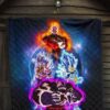 Dragon Ball Anime Premium Quilt - DB Super Saiyan Colorful Power Burst Limit Quilt Blanket 7