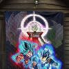 Dragon Ball Anime Premium Quilt - DB Super Saiyan Power Burst Vs Villains Fusao Zamasu Quilt Blanket 7