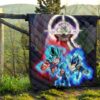 Dragon Ball Anime Premium Quilt - DB Super Saiyan Power Burst Vs Villains Fusao Zamasu Quilt Blanket 13