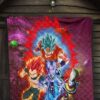 Dragon Ball Anime Premium Quilt - DB Super Saiyan Powerful Burst Limit Quilt Blanket 7