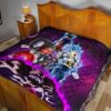 Dragon Ball Anime Premium Quilt | DB Super Universe Villains Power Purple Galaxy Quilt Blanket 19