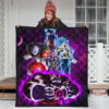 Dragon Ball Anime Premium Quilt | DB Super Universe Villains Power Purple Galaxy Quilt Blanket 3