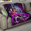 Dragon Ball Anime Premium Quilt | DB Super Universe Villains Power Purple Galaxy Quilt Blanket 15