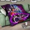 Dragon Ball Anime Premium Quilt | DB Super Universe Villains Power Purple Galaxy Quilt Blanket 17