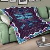 Dragonflies Are Kisses From Heaven Quilt Blanket Dragonfly Lover 17