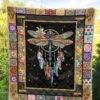 Dreamcatcher Native Dragonfly Quilt Blanket Amazing Gift Idea 1