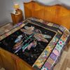 Dreamcatcher Native Dragonfly Quilt Blanket Amazing Gift Idea 21