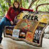 Drinking Craft Beer Premium Quilt Blanket Hobby Home Decor Custom For Fans 11