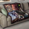 Eren Yeager And Levi Ackerman Attack On Titan Premium Quilt Blanket Anime Home Decor Custom For Fans 15