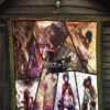 Eren Yeager And Mikasa Ackerman Attack On Titan Premium Quilt Blanket Anime Home Decor Custom For Fans 7