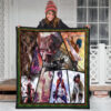 Eren Yeager And Mikasa Ackerman Attack On Titan Premium Quilt Blanket Anime Home Decor Custom For Fans 3