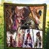 Eren Yeager And Mikasa Ackerman Attack On Titan Premium Quilt Blanket Anime Home Decor Custom For Fans 5