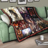 Eren Yeager Attack On Titan Premium Quilt Blanket Anime Home Decor Custom For Fans 17