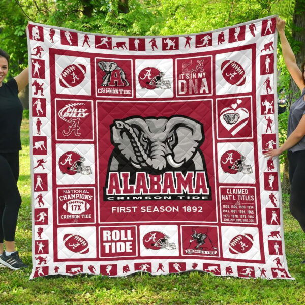 Fan Alabama Crimson Tide Quilt Blanket Amazing Gift Idea