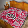 Fan Ohio State Buckeyes Quilt Blanket Amazing Gift Idea 19