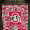 Fan Ohio State Buckeyes Quilt Blanket Amazing Gift Idea 7