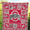 Fan Ohio State Buckeyes Quilt Blanket Amazing Gift Idea 5