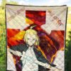 Fire Force Anime Premium Quilt Arthur Boyle Lighting Sword Fire Quilt Blanket 5