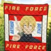 Fire Force Anime Premium Quilt Arthur Boyle Long Hair Fire Minimal Artwork Quilt Blanket 5