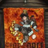 Fire Force Anime Premium Quilt Shinra Kusakabe With Fire Extinguisher Crazy In Fire Quilt Blanket 7