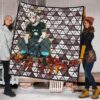 Fire Force Anime Premium Quilt Vulcan Joseph Machine Engineer Paw On Shirt Quilt Blanket 1