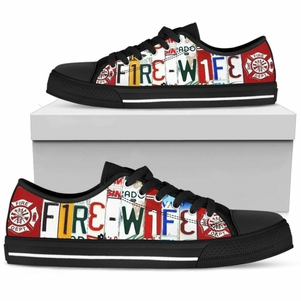 Fire Wife Firefighter Wife Women Sneakers Style